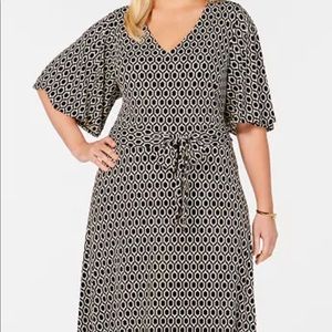 Butterfly sleeve dress